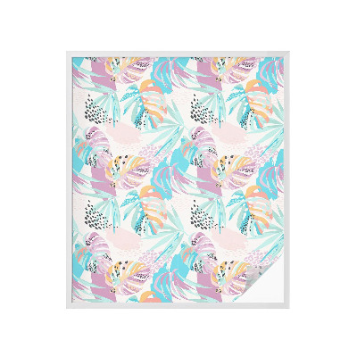 Folie geam intimitate model vitraliu Junglă abstractă