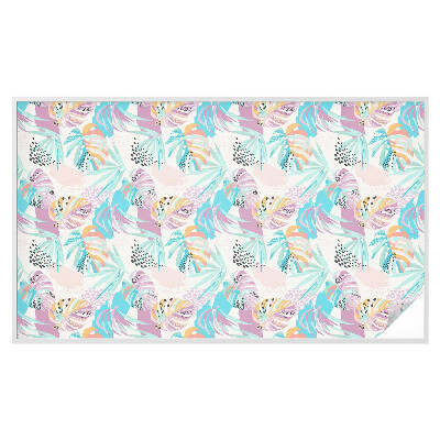 Folie geam intimitate model vitraliu Junglă abstractă