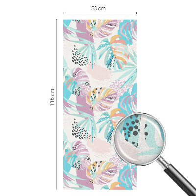 Folie geam intimitate model vitraliu Junglă abstractă