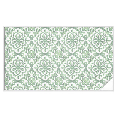 Autocolant vitraliu pentru geam Frunze verzi