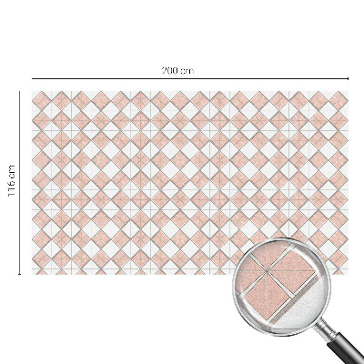 Folie geam intimitate model vitraliu Romburi geometrice