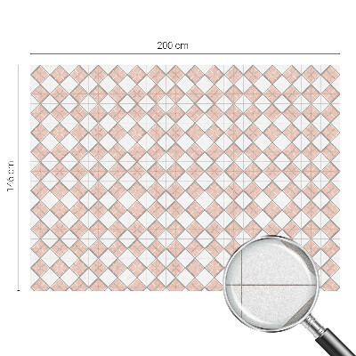 Folie geam intimitate model vitraliu Romburi geometrice