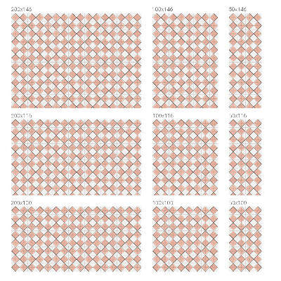 Folie geam intimitate model vitraliu Romburi geometrice