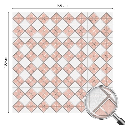 Folie geam intimitate model vitraliu Romburi geometrice