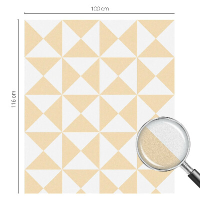 Autocolant vitraliu pentru geam Triunghiuri geometrice