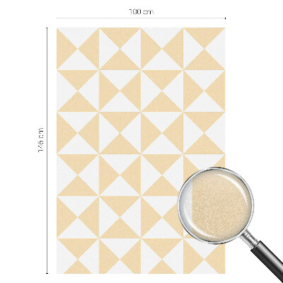 Autocolant vitraliu pentru geam Triunghiuri geometrice