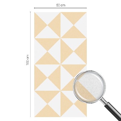 Autocolant vitraliu pentru geam Triunghiuri geometrice