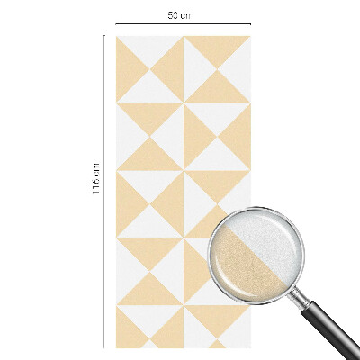 Autocolant vitraliu pentru geam Triunghiuri geometrice