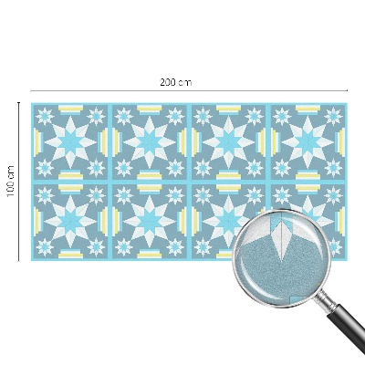 Folie decorativă vitraliu pentru uși și ferestre Model de stea