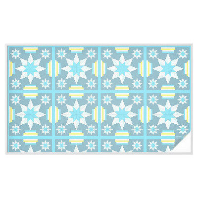 Folie decorativă vitraliu pentru uși și ferestre Model de stea