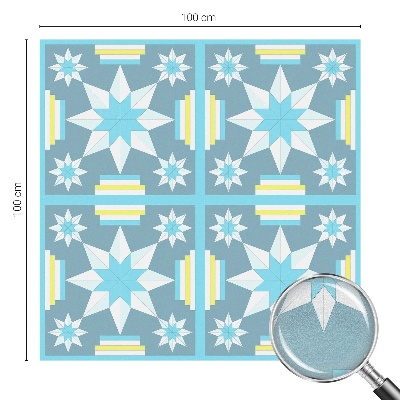 Folie decorativă vitraliu pentru uși și ferestre Model de stea