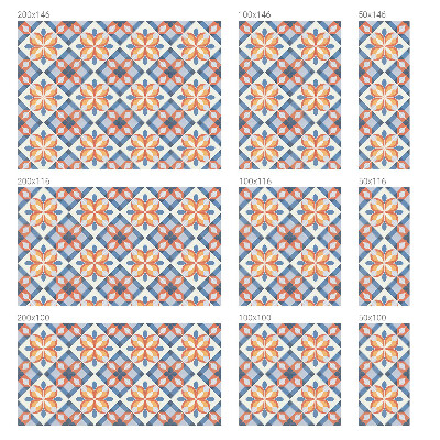 Autocolant vitraliu pentru geam Simetrie colorată