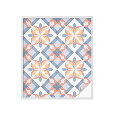 Autocolant vitraliu pentru geam Simetrie colorată