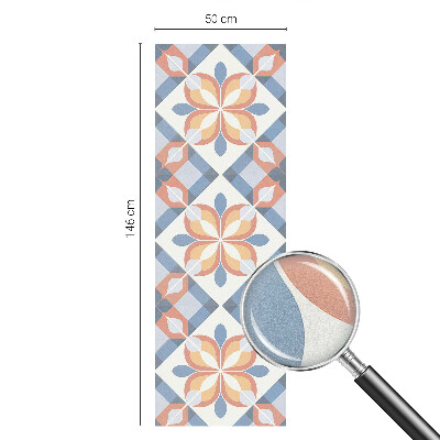 Autocolant vitraliu pentru geam Simetrie colorată