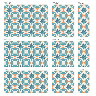 Autocolant vitraliu pentru geam Stele albastre