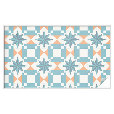 Autocolant vitraliu pentru geam Stele albastre