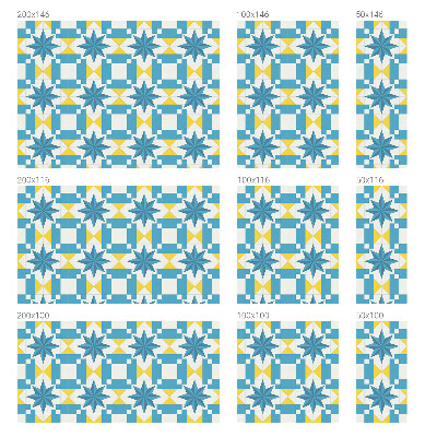 Folie decorativă vitraliu pentru uși și ferestre Stele albastre