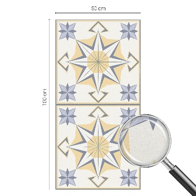 Autocolant vitraliu pentru geam Stele geometrice