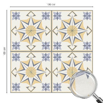 Autocolant vitraliu pentru geam Stele geometrice