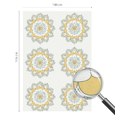 Folie geam să nu se vadă din exterior Mandale colorate