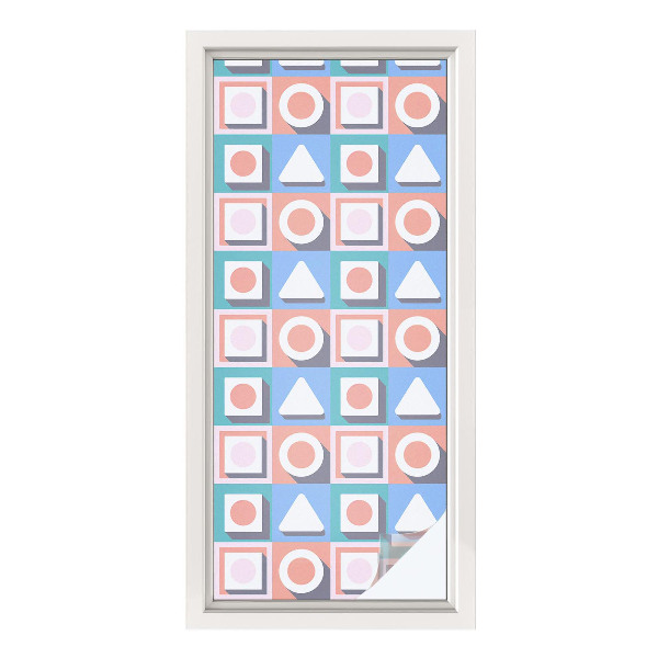 Folie geam intimitate model vitraliu Modele geometrice