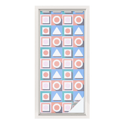 Folie geam intimitate model vitraliu Modele geometrice