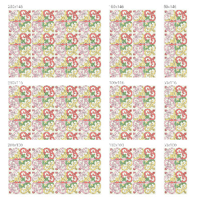 Folie decorativă vitraliu pentru uși și ferestre Ornamente florale