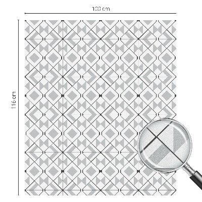 Folie decorativă vitraliu pentru uși și ferestre Modele geometrice