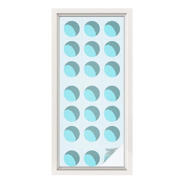 Autocolant vitraliu pentru geam Roți moderne