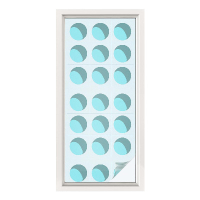 Autocolant vitraliu pentru geam Roți moderne