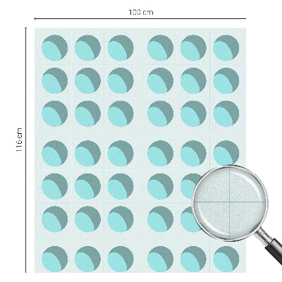 Autocolant vitraliu pentru geam Roți moderne