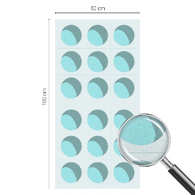 Autocolant vitraliu pentru geam Roți moderne