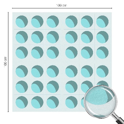 Autocolant vitraliu pentru geam Roți moderne