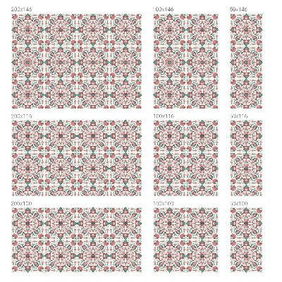 Folie decorativă vitraliu pentru uși și ferestre Armonie florală