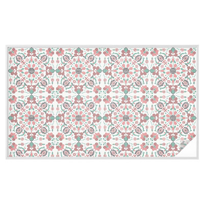 Folie decorativă vitraliu pentru uși și ferestre Armonie florală