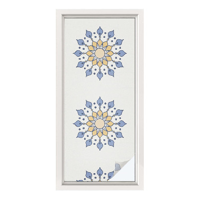 Autocolant vitraliu pentru geam Mandala decorativă