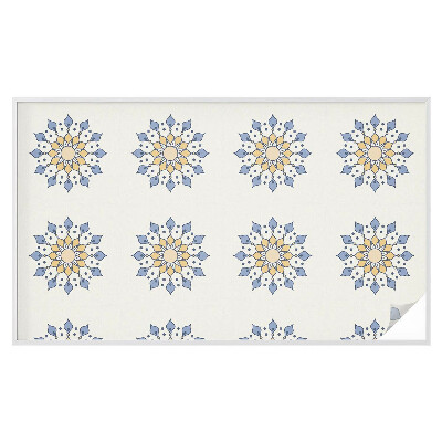 Autocolant vitraliu pentru geam Mandala decorativă