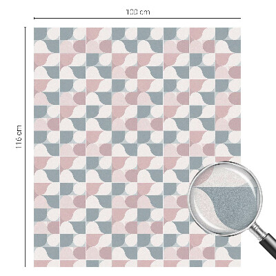 Folie decorativă vitraliu pentru uși și ferestre Modele pastelate