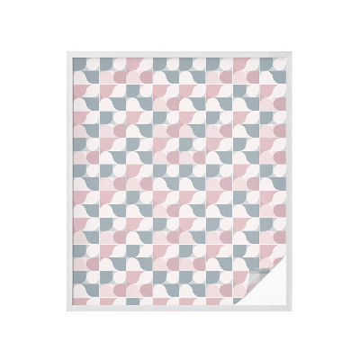 Folie decorativă vitraliu pentru uși și ferestre Modele pastelate