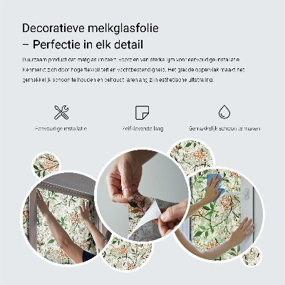 Folie decorativă vitraliu pentru uși și ferestre Modele pastelate