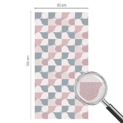 Folie decorativă vitraliu pentru uși și ferestre Modele pastelate