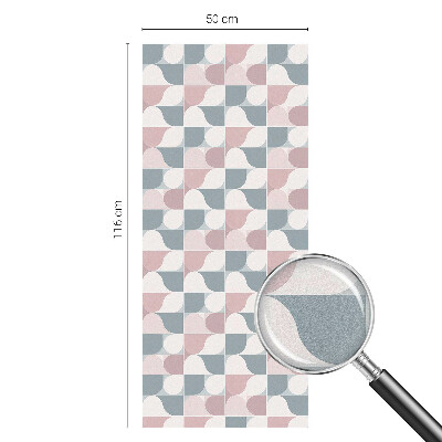 Folie decorativă vitraliu pentru uși și ferestre Modele pastelate