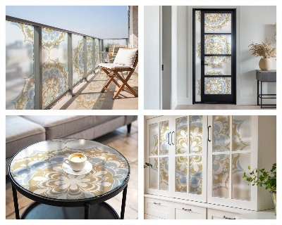 Folie geam să nu se vadă din exterior Mandale boho