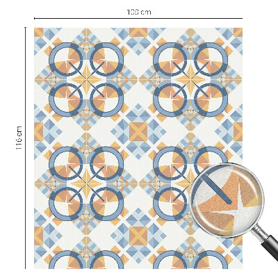 Autocolant vitraliu pentru geam Model geometric