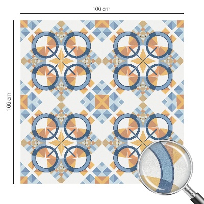 Autocolant vitraliu pentru geam Model geometric