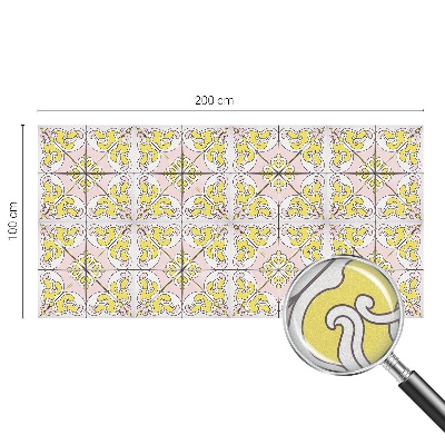 Folie geam intimitate model vitraliu Flori abstracte