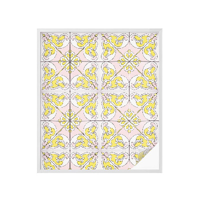 Folie geam intimitate model vitraliu Flori abstracte