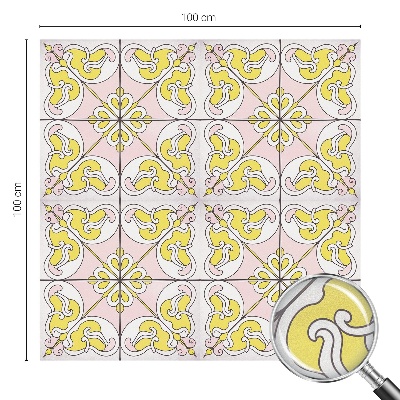 Folie geam intimitate model vitraliu Flori abstracte