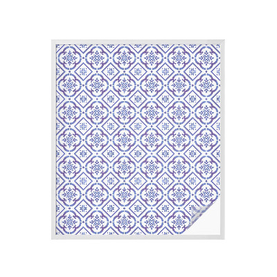 Folie decorativă geam Plăci albastre