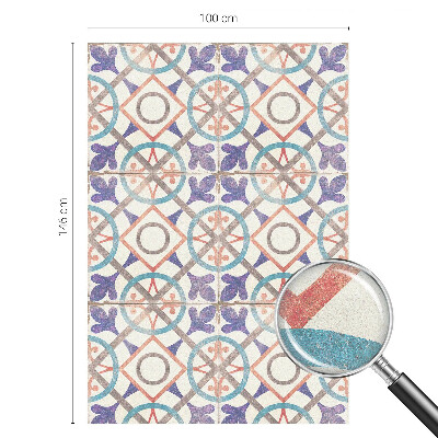 Folie geam intimitate model vitraliu Mozaicuri colorate